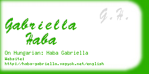 gabriella haba business card